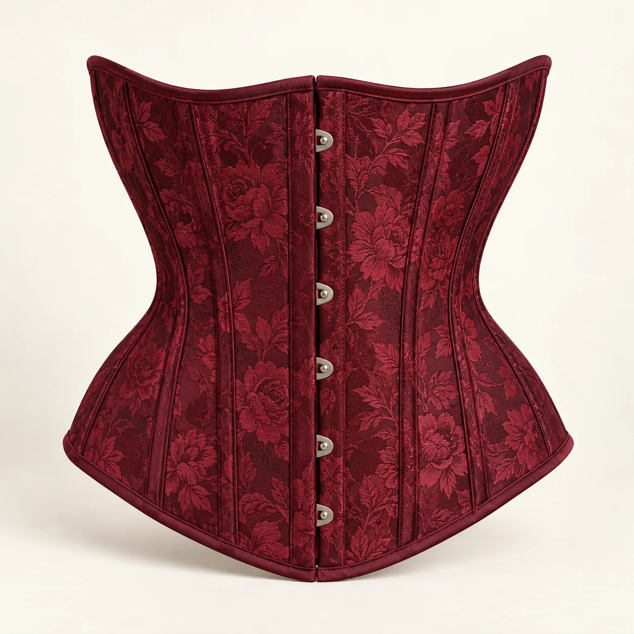 Rosamund Jacquard Underbust in Burgundy